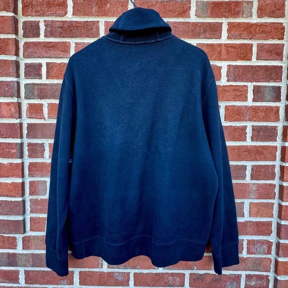 Polo Ralph Lauren Sweater Mens XL Black Shawl Neck Collar Pullover Preppy - Picture 3 of 9